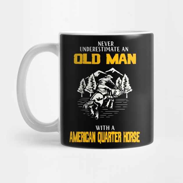 riding old man american quarter horse by LutzDEsign